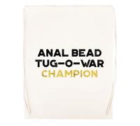 Newtee Campeón De La Guerra De Tira Y Afloja Con Cuentas Anales Bolsa De Gimnasio Beige Bolsa De Deporte Con Cordón Reutilizable De Algodón Beige Gym Bag Cotton Reusable Drawstring Sport Bag