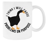 Newtee Creo Que Provocaré Problemas A Propósito Bolsa De Gimnasio Taza De Cerámica Blanca Para Taza De Café Para Té White Ceramic Mug For Coffee Cup For Tea