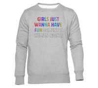 Newtee Empoderamiento De La Mujer Sudadera Cuello Redondo Gris Unisex Unisex Grey Sweatshirt Crewneck
