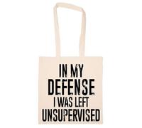 Newtee En Mi Defensa Me Dejaron Sin Supervisión Totebag Beige Bolsa De Algodón Reutilizable Ecológica Beige Totebag Eco Friendly Reusable Cotton Bag