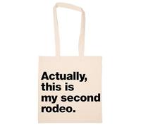 Newtee En Realidad Esta Es Mi Segunda Vez Totebag Beige Bolsa De Algodón Reutilizable Ecológica Beige Totebag Eco Friendly Reusable Cotton Bag
