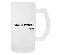 Newtee Eso Fue Lo Que Ella Dijo Taza Transparente De Vaso De Cerveza Con Asa Beer Glass Transparent Mug With Handle