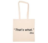 Newtee Eso Fue Lo Que Ella Dijo Totebag Beige Bolsa De Algodón Reutilizable Ecológica Beige Totebag Eco Friendly Reusable Cotton Bag