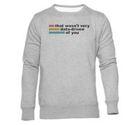 Newtee Eso No Fue Muy Basado En Datos De Tu Parte Sudadera Cuello Redondo Gris Unisex Unisex Grey Sweatshirt Crewneck