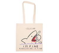 Newtee Está Bien Estoy Bien Todo Está Bien Totebag Beige Bolsa De Algodón Reutilizable Ecológica Beige Totebag Eco Friendly Reusable Cotton Bag