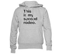 Newtee Este Es Mi Segundo Rodeo En Plain Unisex Gris Sudadera Hombre Mujer Unisex Grey Sweatshirt Crewneck