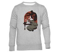 Newtee Frankenstein De Mary Shelley Sudadera Cuello Redondo Gris Unisex Unisex Grey Sweatshirt Crewneck