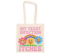Newtee Inapropiado Mi Infección Por Hongos Me Pica Totebag Beige Bolsa De Algodón Reutilizable Ecológica Beige Totebag Eco Friendly Reusable Cotton Bag