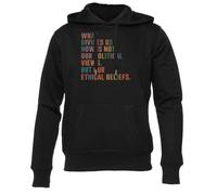 Newtee Lo Que Nos Divide Ahora No Es Sudadera con Capucha Negra Unisex Hombre Mujer Unisex Black Sweatshirt Crewneck