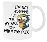 Newtee No Soy Responsable De Lo Que Haga Mi Cara Bolsa De Gimnasio Taza De Cerámica Blanca Para Taza De Café Para Té White Ceramic Mug For Coffee Cup For Tea