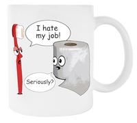 Newtee Odio Mi Trabajo Bolsa De Gimnasio Taza De Cerámica Blanca Para Taza De Café Para Té White Ceramic Mug For Coffee Cup For Tea