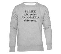 Newtee Profesor De Matemáticas De Secundaria Sudadera Cuello Redondo Gris Unisex Unisex Grey Sweatshirt Crewneck