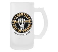 Newtee Puedo Arreglar Muchas Cosas Pero Taza Transparente De Vaso De Cerveza Con Asa Beer Glass Transparent Mug With Handle