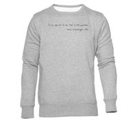 Newtee Shakespeare Se Encuentra con Schrödinger Sudadera Cuello Redondo Gris Unisex Unisex Grey Sweatshirt Crewneck