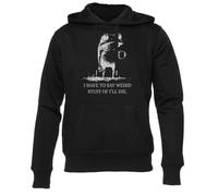 Newtee Tengo Que Decir Cosas Raras Sudadera con Capucha Negra Unisex Hombre Mujer Unisex Black Sweatshirt Crewneck