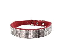 Newtensina Collar de Perro de Moda con Diamante Bling Collar de Gatito Lindo Cuello de Cachorros para Perros Gatos