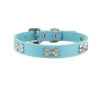 Newtensina Collar de Perro de Moda con Hueso Collares de Perro de niña Linda Bling para Perros
