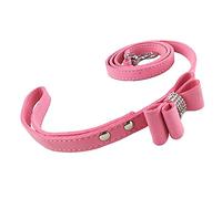 Newtensina Correa de Perro de Moda Correa de Bling con Pajarita Correa de Perrito Lindo para Perros