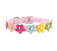 Newtensina Cuello de Perro con Estilo Collar de Perro Lindo Cuello de niña Collares de Perrito para Perros pequeños con Flor