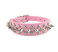 Newtensina Elegante Collar de Perro Punk Collar de Perro Tachuelas Collar de Perro para Perros