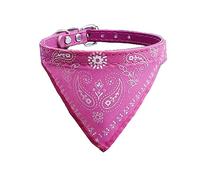Newtensina Perro de la Moda Bandana Collar Collar de Perro Boy Pañuelo Medio Perrito Pañuelo con Cuello para Perros