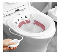 Newthinking Baño plegable Sitz para inodoro, lavabo portátil Sitz con enjuague, bidé de asiento de vapor para cuidado posparto, recuperación de hemorroides, inflamación vaginal/anal (rosa)