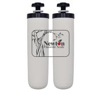Newton Filtro de agua de gravedad con eliminación de flúor y reducción de cal | Vela de cerámica de alta capacidad | Compatible con British Berkefeld, Ultra Fluorure, Berkey (2 paquetes)