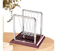 Newton Swing Ball - Juguete de física educativa robusto, modelo de equilibrio metálico | Cradicas de demostración científica clásicas con una acción suave de 5 bolas, opciones de corte