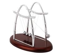 Newton's Cradle Balanza de Bolas de Acero Juguete Educativo + Pendulo Físico Ornamento de Mesa para Estudio y Oficina Demuestra Leyes de Conservación