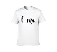 Newtons Law of Motion Equation Isaac Newton Maths Physics Unisex Cotton tee Shirt Men's White T-Shirt XL