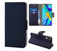 NewTop Carcasa Funda para Moviles Tapa compatible para Huawei P30/Lite/Pro, HQ Lateral Funda Case Flip Magnética Cartera Simil Piel Stand