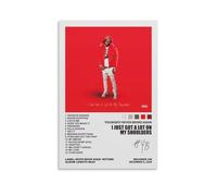 NEWTRASI YoungBoy Never Broke Again Póster I Just Got A Lot on My Shoulders Álbum de música, pósteres e impresiones, lienzo, arte de pared, 30 x 45 cm, estilo sin marco, 3