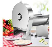 NEWTRY Cortadora verduras eléctrica 0-10mm Gastro Cocina Acero corte | Grosor de corte ajustable, motor potente, alta eficiencia, robusto, fácil de limpiar, para catering, restaurantes, cantinas