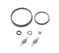 NEWTRY Juegos de accesorios universales (juego de anillos de plástico y 2 resortes) para bomba dosificadora de flujo accionada por agua, inyectores de fertilizante químico hidráulico