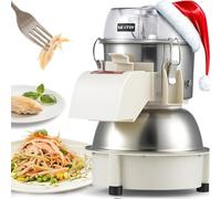 NEWTRY Trituradora eléctrica de pechuga de pollo de 80 kg/h, máquina trituradora automática de carne cocinada comercial para restaurante