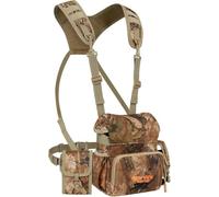 NewView Arnés binocular para el pecho con bolsa de telémetro extraíble, correa bino ajustable y protector de lluvia, ideal para caza, senderismo y observación de aves, Quiet-M, Camo Quiet, medium