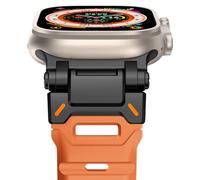 NewWays Compatible con Apple Watch pulsera de 49 mm, 46 mm, 45 mm, 44 mm, 42 mm (serie 3 2 1), correa suave de silicona deportiva FKM para iWatch Ultra 3 2 1 Series 10 9 8 7 6 5 4 3 2 1 SE, conector