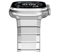 NewWays Correa de acero inoxidable compatible con Apple Watch 49 mm 46 mm 45 mm 44 mm 42 mm (Serie 3 2 1), correa de metal de repuesto de metal para iWatch Ultra 3 2 1, Series 11 10 9 8 7 6 SE 5 4
