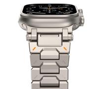 NewWays Correa de metal compatible con correas de Apple Watch de 49 mm, 46 mm, 45 mm, 44 mm, 42 mm, para mujeres y hombres, correa de repuesto magnética milanesa para iWatch Ultra 2/Ultra Series 10 9