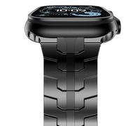 NewWays Correa de repuesto compatible con Apple Watch Ultra 2/Ultra de acero inoxidable de 49 mm, para iWatch Ultra 2/Ultra 49 mm, color negro