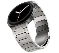 NewWays Correa de titanio para Galaxy Watch 8 Classic de 46 mm/Watch 8 de 40 mm y 44 mm, grado 2 Ti, correa de repuesto resistente y duradera para Galaxy Watch8 de eslabones sólidos para hombre
