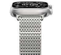NewWays Correa milanesa compatible con Apple Watch 49 mm 46 mm 45 mm 44 mm 42 mm (Seire 3 2 1), correa de repuesto de metal magnético de acero inoxidable para iWatch Ultra 3 2 1 Series 11 10 9 8 7 6