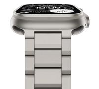 NewWays Correas de acero inoxidable compatibles con Apple Watch de 49 mm, 46 mm, 45 mm, 44 mm, 42 mm, correas de metal de repuesto para iWatch Series 11, 10, 9, 8, 7, 6, SE, 5, 4, 3, 2, 1, titanio