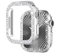 NewWays Paquete de 2 Fundas Brillantes para Mujer compatibles con Apple Watch de 1.575 Pulgadas Series 6/5/4/SE (2023-2020) sin película Protectora, Fundas Protectoras de Diamantes para iWatch de