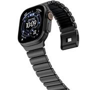 NewWays Pulsera de titanio compatible con Apple Watch 49 mm, 46 mm, 45 mm, 44 mm, correa de repuesto de silicona de titanio para iWatch Ultra 3 2 1 Series 11/10/9/8/7/6/5/4/SE, 49mm/46mm/45mm/44mm