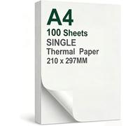 NEWYES 100 hojas de papel de impresión térmica A4 para impresora térmica portátil
