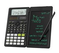 NEWYES Calculadora científica, calculadora de ingeniería 82MS con Tableta de Escritura y bolígrafo incluidos, 240 Funciones, Pantalla de 2 líneas, Suministros de Escuela Media y Secundaria, Color