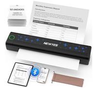 NEWYES Impresora Térmica Portátil sin Tinta, con Conectividad Inalámbrica para Negocios, Viajes, Hogar y Uso Educativo