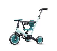 newyoo TR008 Triciclo Evolutivo 5 en 1 para Niños 1-3 Años con Barra de Seguridad y Varilla de Empuje, Regalo de Cumpleaños para Niños y Niñas, Bicicleta de Equilibrio y Juguete Montable, Verde