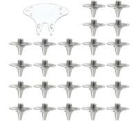 Newyuan 24 picos de críquet de metal de repuesto, pernos de tornillo con llave, para zapatos de críquet ligeros, zapatos de golf, diámetro de rosca de 5,7 mm